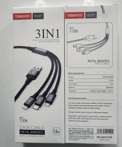 کابل شارژ 3in1 ترانیو T-XS6